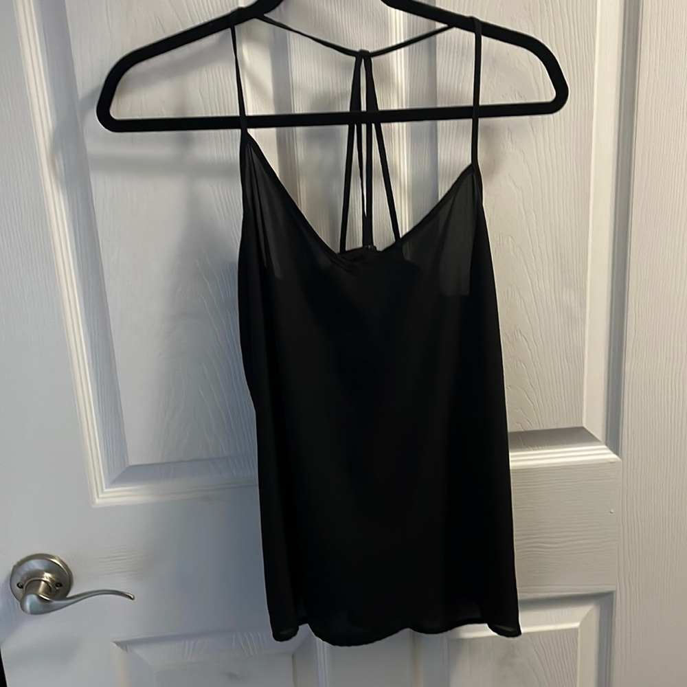 AF Black cross back tank